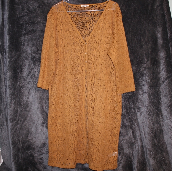 Maurices Tops - NWOT Maurices Mustard Shawl